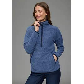 Ocean Sportswear Fleecepullover Sweatshirt Melange Blau 36/38