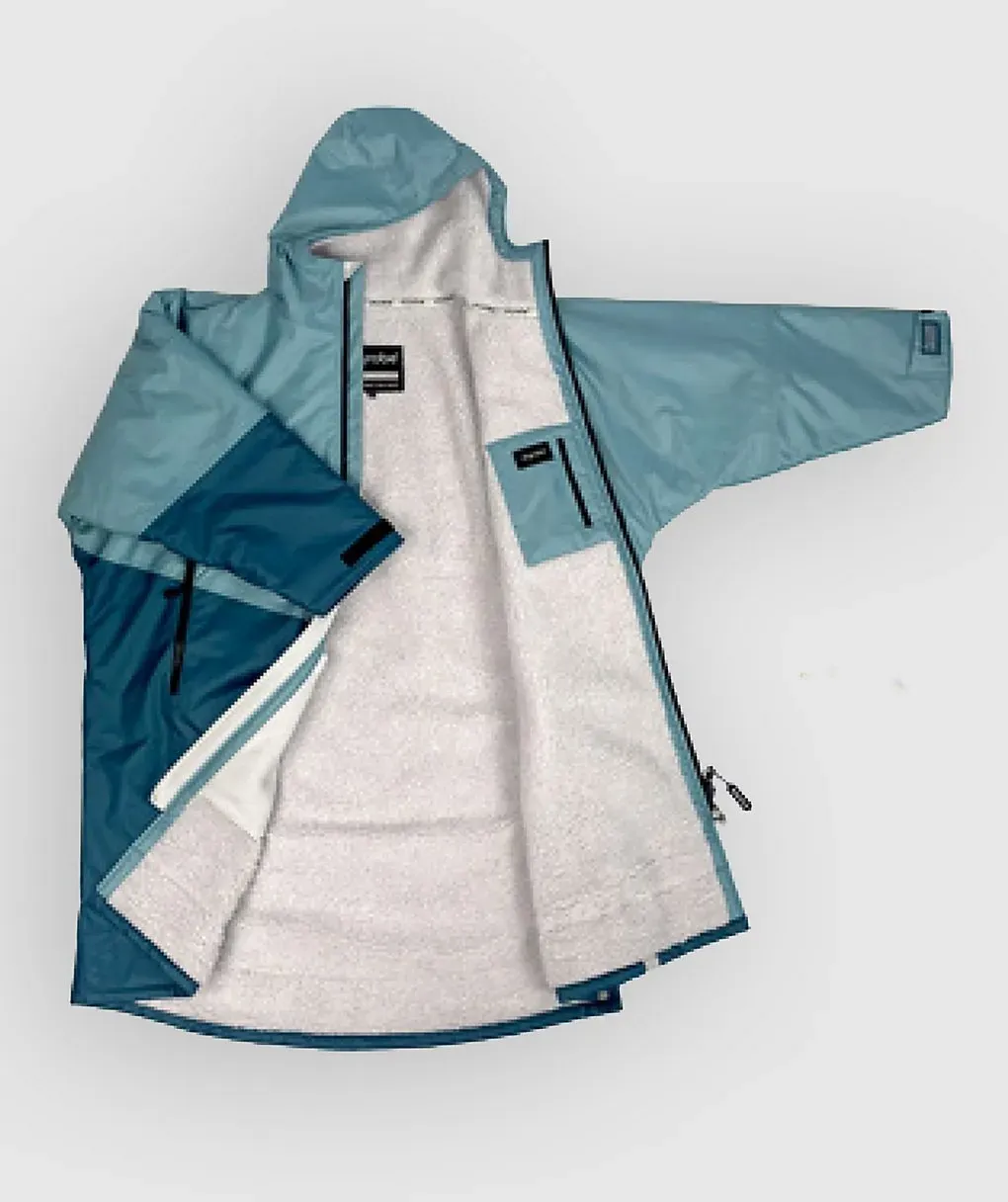 Dryrobe Advance Long Sleeve Kids 5-9 Surf Poncho blue grey Gr. Uni