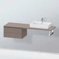 Duravit L-Cube Seitenschrank, 2 Auszüge, LC585904343,