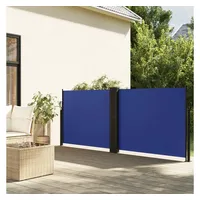 vidaXL Seitenmarkise Ausziehbar Blau 140x600 cm