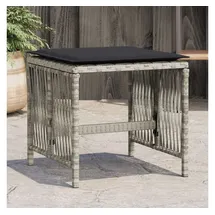 vidaXL Gartenhocker mit Kissen 41 x 41 x 36 cm hellgrau 4 St.