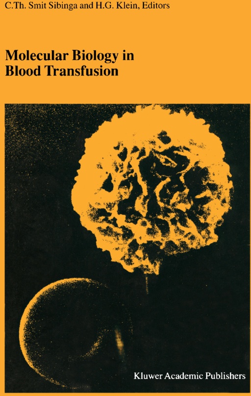 Molecular Biology In Blood Transfusion  Kartoniert (TB)