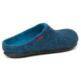 Gottstein Magicfelt Hausschuh Filz Pantoffeln, blau 40