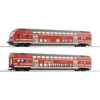 Roco H0 2er-Set Doppelstockwagen der DB AG, 6220066