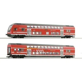 Roco H0 2er-Set Doppelstockwagen der DB AG, 6220066