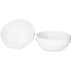 TOMMY 2er Set Schale 17,5cm stapelbar weiß Porzellan