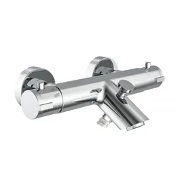 Schütte Badewannenarmatur LONDON Chrom Thermostat Wannenfüllarmatur