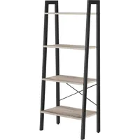VASAGLE Bücherregal 4 Ebenen  Greige-schwarz  L x B x H cm