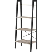 VASAGLE Bücherregal 4 Ebenen  Greige-schwarz  L x B x H cm