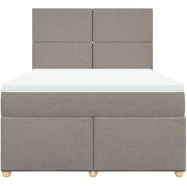 vidaXL Boxspringbett 140 x 200 cm Taupe