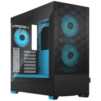 Fractal Design Pop Air RGB Cyan Core mit Seitenfenster ATX Gaming Gehäuse Blau