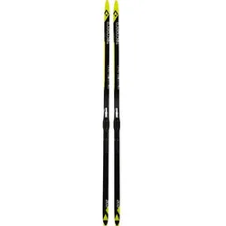 TECNOPRO Langlauf Ski Active SKIN Premounted, Schwarz/Gelb/Weiß, 207