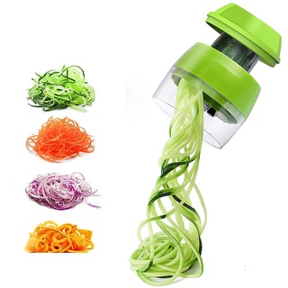 Spiralschneider 4 in 1 Gemüseschneider,Spiralschneider Hand Hand Spiralschneider Gemüse, Gemüsehobel für Gemüsespaghetti,Gurke, Kartoffel,Kürbis, Zucchini, Zwiebel, Gemüsespaghetti,