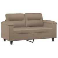 vidaXL 2-Sitzer-Sofa Cappuccino-Braun 120 cm Kunstleder