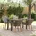 vidaXL Garten Essgruppe 5-tlg. Grau