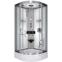 AcquaVapore Komplettdusche Duschkabine Fertigdusche Dusche D58-60T0-EC 100x100 cm mit 2K Scheiben Versiegelung