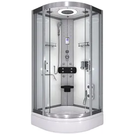 AcquaVapore Komplettdusche Duschkabine Fertigdusche Dusche D58-60T0-EC 100x100 cm mit 2K Scheiben Versiegelung