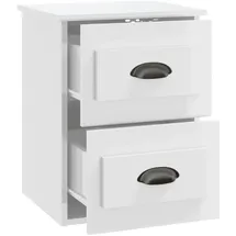 vidaXL Nachtschrank Wand-Nachttisch 41,5 x 36 x 53 cm Hochglanz-Weiß