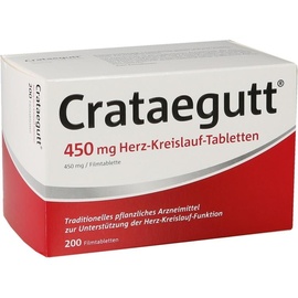 Dr Willmar Schwabe GmbH & Co KG Crataegutt 450 mg Herz-Kreislauf-Tabletten 200 St.