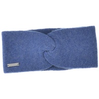 Seeberger Stirnband Cashmere Stirnband mit Knotendetail 17325-0 blau
