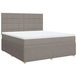vidaXL Boxspringbett 180 x 200 cm Taupe