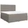 vidaXL Boxspringbett 180 x 200 cm Taupe