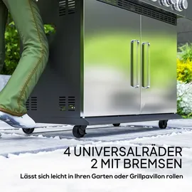 Outsunny Gasgrill 8500BTU Silber