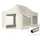 TOOLPORT 3x6m Stahl Faltpavillon, inkl. 4 Seitenteile, creme