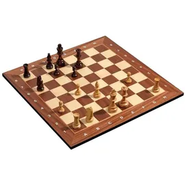 Philos 2503 - Turnierschachset mit Schachbrett und Schachfiguren in Figurenbox, Feld 50 mm