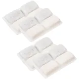 BlingBin Trinkbrunnen Katzenbrunnen Kabellos mit Bewegungsmelder, 2L Trinkbrunnen für Katze, 4 Stück Filter für Katzenbrunnen mit Kohlefilter Katzen Ersatzfilter weiß