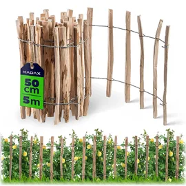 Kadax Staketenzaun 500 x 50 cm Haselnuss