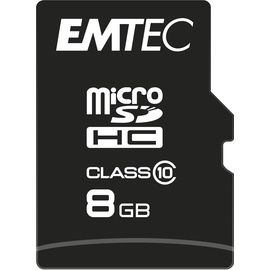 Emtec microSD Class 10 Classic + SD-Adapter 8 GB