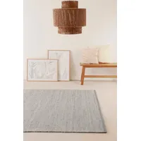 Green Looop Wollteppich »Toulouse«, rechteckig, Naturfaser Teppich aus Wolle und Jute, Wohnzimmer, grau