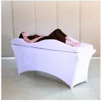 STM Company Massageliege Wellen-Matratze (Curved Lash Topper) mit Memory Schaum (180x60 cm / 190x70 cm, Mit Veloursbezug), ohne Kosmetikliege, ideal für Wimpernverlängerungen, PMU lila 190x70 cm