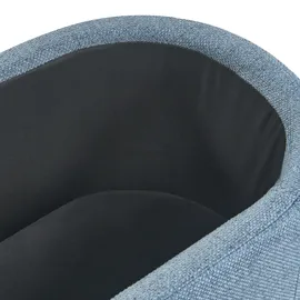 Beliani Polsterbank Hayward Blau 98 x 44 cm