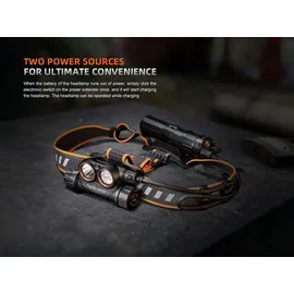 Fenix HM75R LED Stirnlampe 1600 Lumen - Schwarz