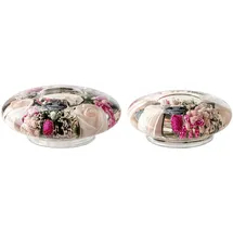Gilde Teelichthalter Dreamlight Glas Rosa