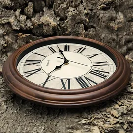 Holzwerk Wanduhr 35 cm HWN.Braun braun