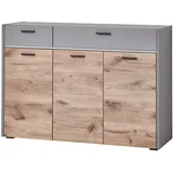 Vito SERATA 125 x 88 cm Hellgrau / Nox Eiche Dekor