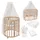 Waldin Babybett OWAL Kinderbett 7in1 mit Matratze, mitwachsendes Kinder-Bett