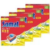 Somat All in 1 Spülmaschinen Tabs (4x57 Tabs), Geschirrspül Tabs für strahlende Sauberkeit auch bei niedrigen Temperaturen, kraftvoll gegen Eingetrocknetes