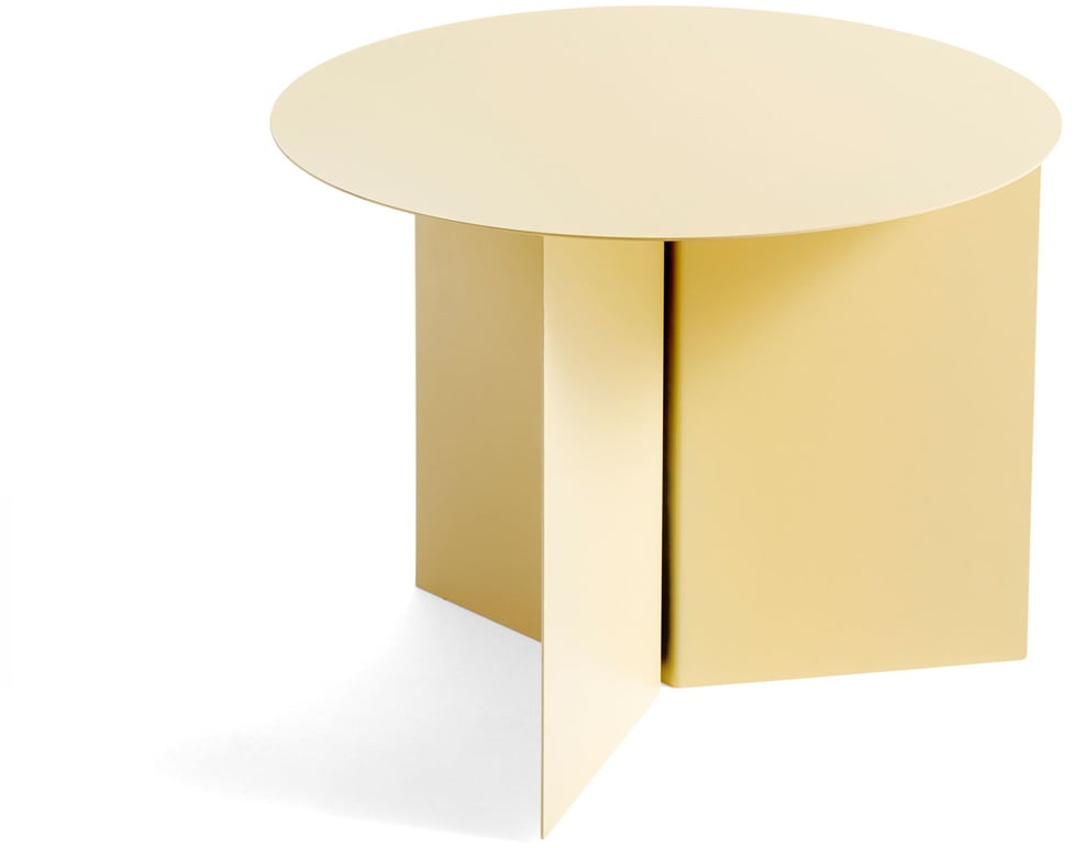 HAY - Slit Table Round, Ø 45 x 35,5 cm, hellgelb