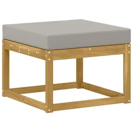 vidaXL Outdoor-Sofagarnitur 6-tlg. Weiß/Hellgrau