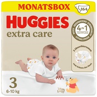 HUGGIES Babywindeln Extra Care mit Disney-Design Größe 3, (2x72)