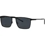 Eschenbach Sonnenbrille TITANFLEX "Modell 824135", Herren, schwarz, matt, Sonnenbrillen Sonnenbrille, Form Karree/Soft, Logoschriftzug auf Bügel, Titanflexfassung