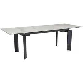 FineBuy Esstisch 180 x 77 x 95 cm weiß