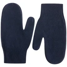 Zwillingsherz Fäustlinge ZWILLINGSHERZ, Damen, marine, Strick, Kaschmir, unifarben, Handschuhe Fäustlinge, aus reinem Kaschmir