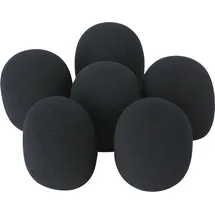 Showgear DWS-66 – Mikrofon-Windschutzset, 6-teilig – schwarz