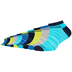 10er Pack camano Mesh Ventilation Sneakersocken Kinder 6260 - blue atoll 27-30