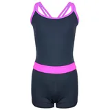 Mädchen Badeanzug Sport Badeanzug Mädchen mit Bein und Racerback Chlorresistent 146